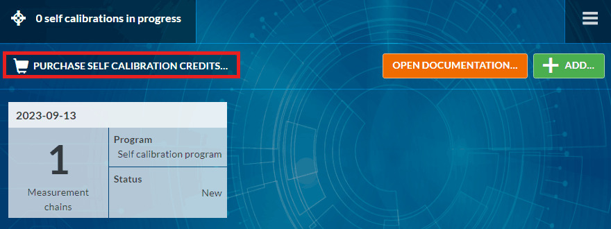 order sel calibration credit