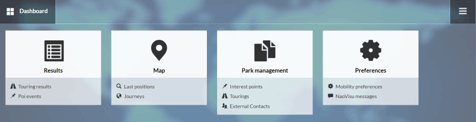 Mobility module dashboard