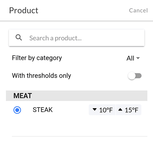 MFC select product