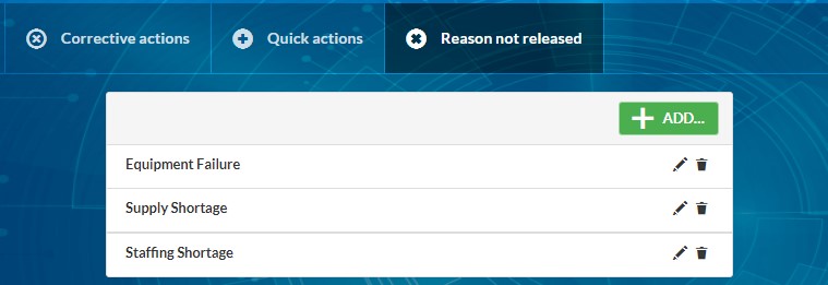 not released reason