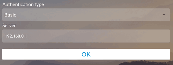 auth type