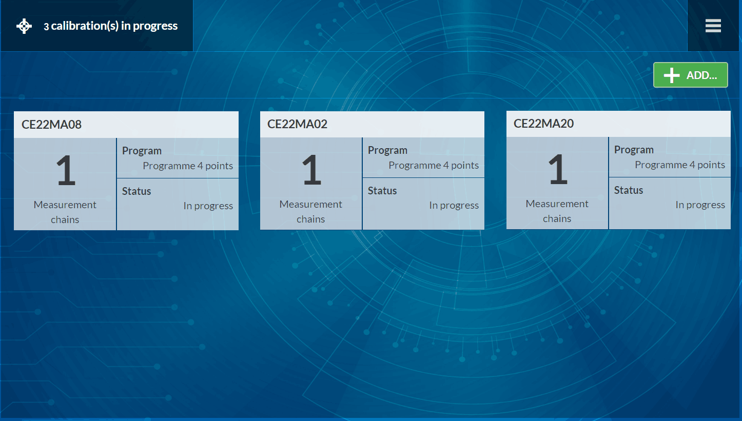 calibration in progress