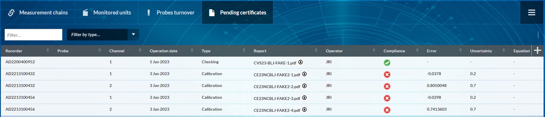 pending