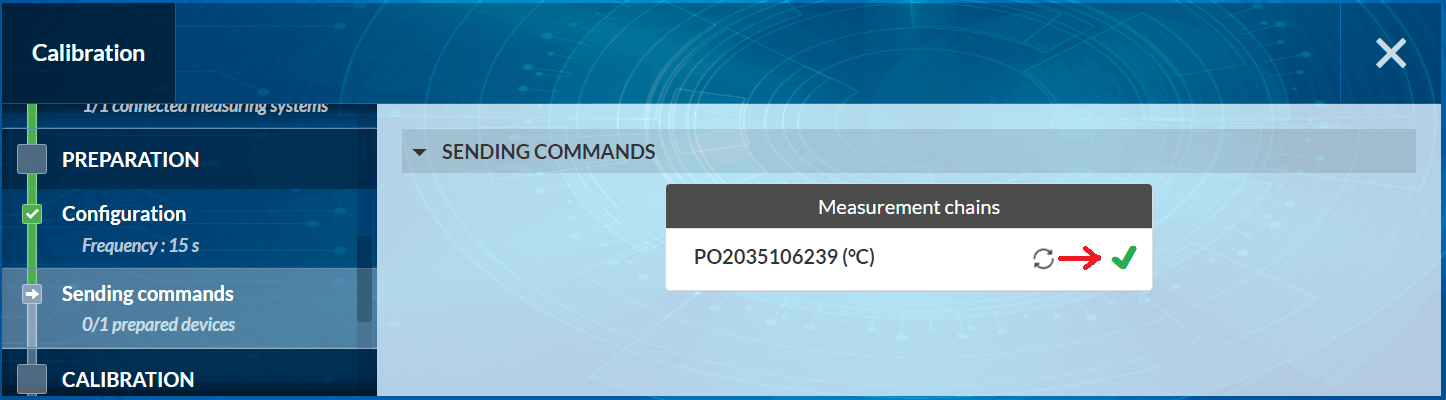 command sent