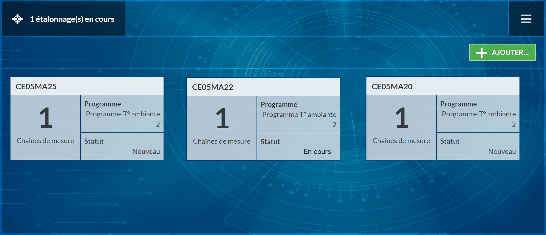 etal en cours