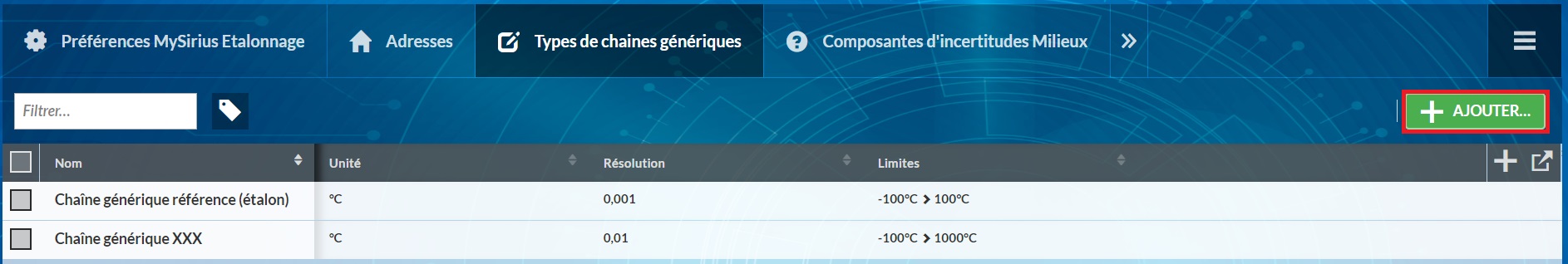 liste chaine generiques