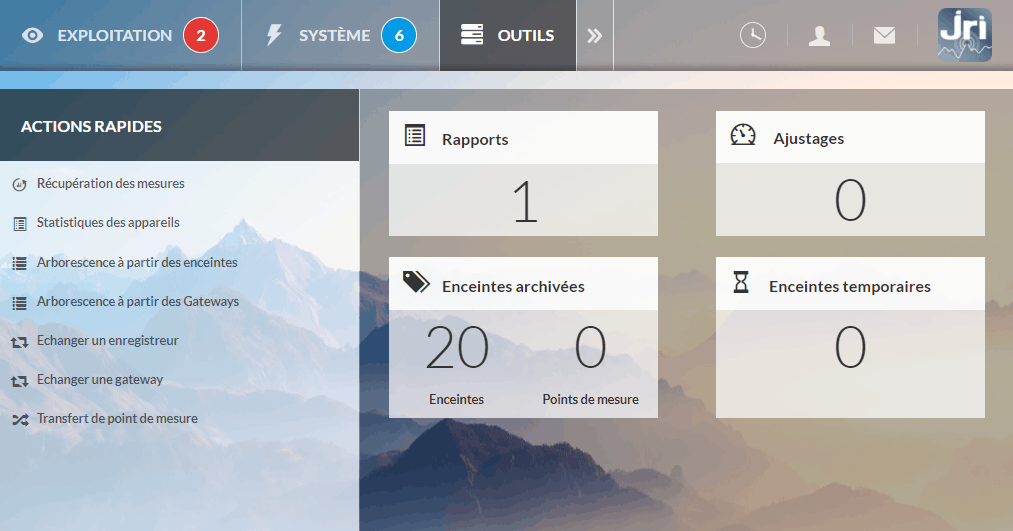 onglet OUTILS_admin_FR